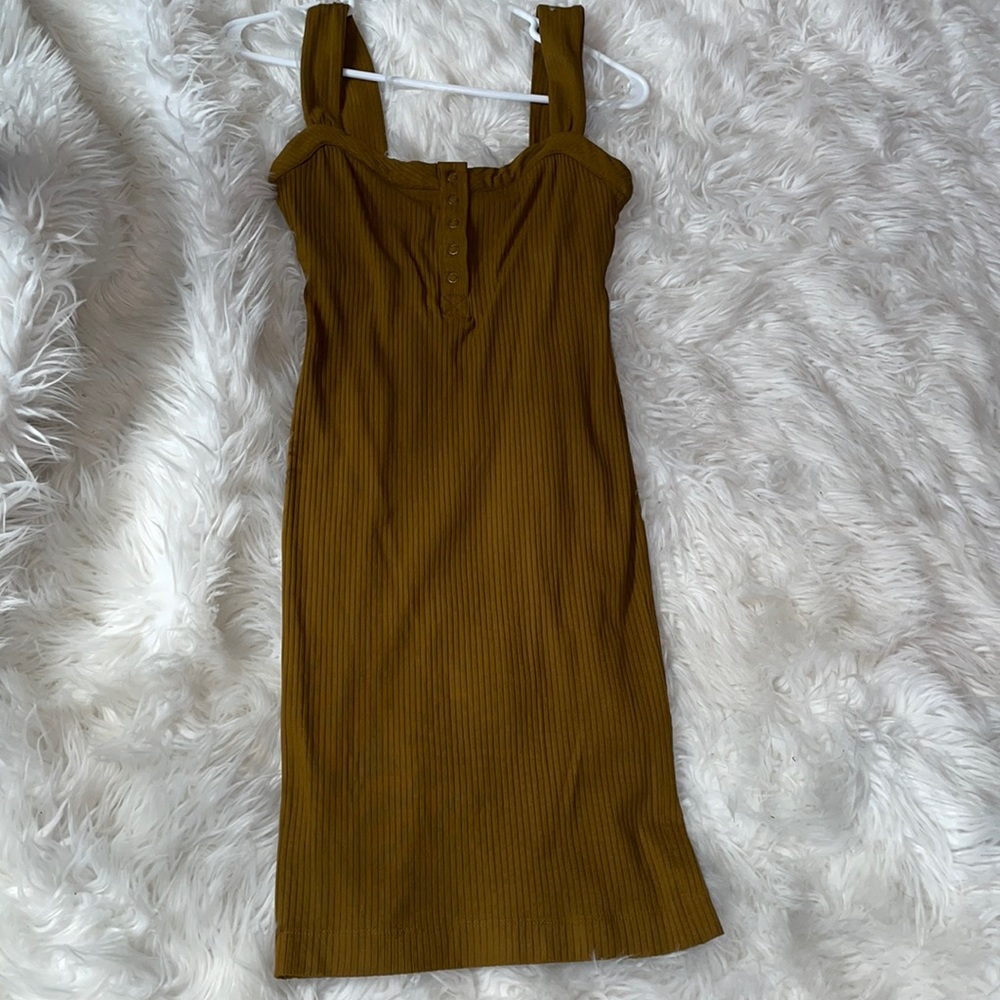L*SPACE button front built in bra dress